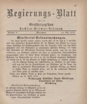 Nr. 9 : 14. Mai 1870