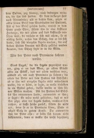 Wie der Peter nach Provincia fahren wollte.