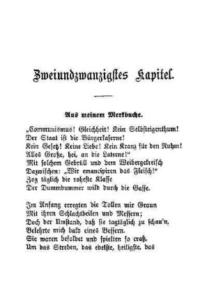 Zweiundzwanzigstes Kapitel