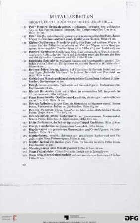 Metallarbeiten (Nr. 156-205)