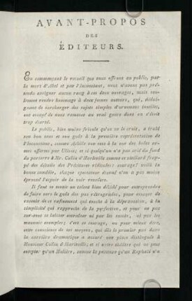 59-61, Avant-Propos des Éditeurs