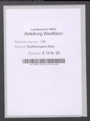 Hypothekeneintragungsgesuche Kirchspiel Vorhelm