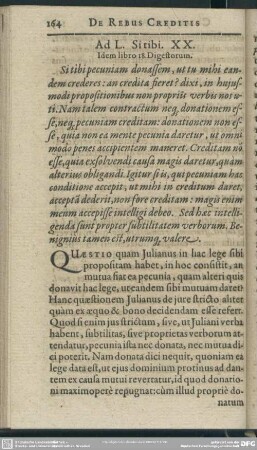 Ad L. Si tibi. XX. Idem libro 18 Digestorum