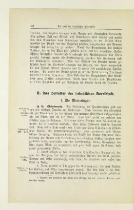 B. Das Zeitalter der fränkischen Herrschaft