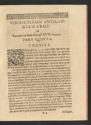 Thesis I. [bis] XLVI.
