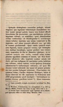 De vetere comoedia deos irri dente : Particala 1. Aristophanes. Diss. inaug.