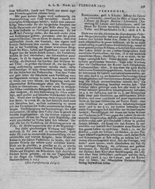 Instrux for Laerer og Laererinder, samt Love for Börn af begge Kjön, i Almue- og Borger-Skolerne i Kjöbenhavn. Kopenhagen: Schultz 1816