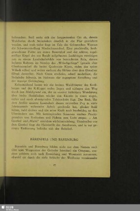 Bärenfels Und Bärenburg