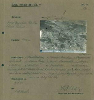 Foto der Gegend Bergscheuer, Diedolshausen (Le Bonhomme), Faurupt (Luftbild)