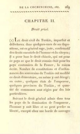 Chapitre II. Droit privé