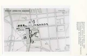 Anhalter Bahnhof, Berlin-Kreuzberg (Diplomarbeit bei Bernhard Hermkes): Stadtplan 1:2000