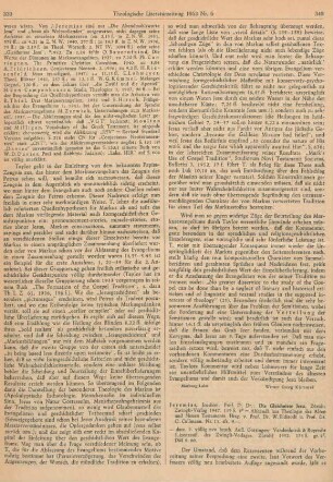 340-342 [Rezension] Jeremias, Joachim, Die Gleichnisse Jesu