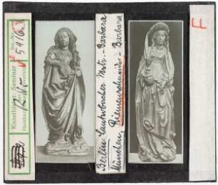 Vergleich: Lauterbacher Meister, Heilige Barbara und Riemenschneider:, Heilige Barbara