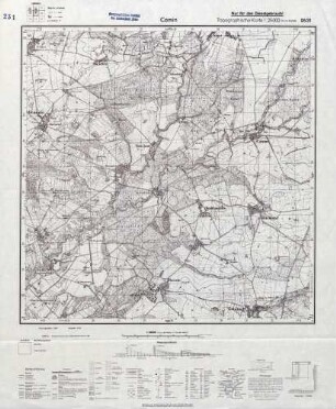 2531 Camin, Topographische Karte 1:25000 (4 cm - Karte)