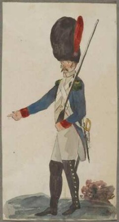 Französischer Jäger zu Fuß der Kaiser-Garde oder Voltigeur, 1812