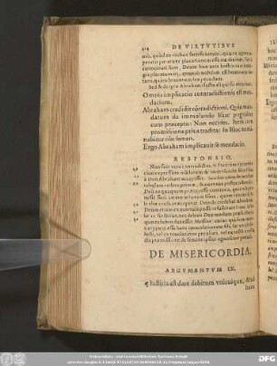 De Misericordia.