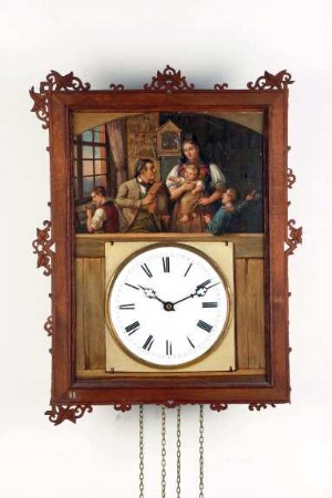 Rahmenuhr, Uhrmacherschule Furtwangen, wohl Johann Baptist Laule, Furtwangen, 1860
