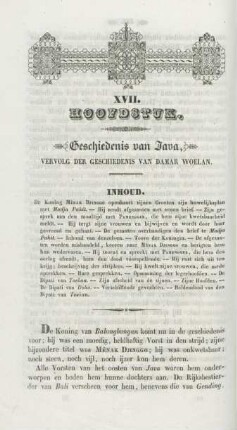XVII. Hoofdstuk. Geschiedenis van Java, vervolg der geschiedenis van Damar Woelan