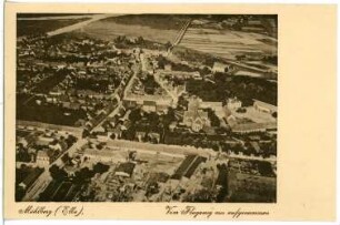 Mühlberg. vom Flugzeug aus aufgenommen