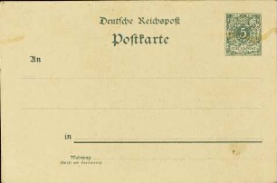 Deutsche Reichspost Postkarte