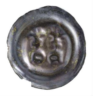 Münze, Brakteat, 2. Hälfte 13. Jh.