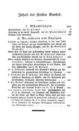 495 Inhaltsverzeichnis