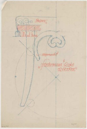 Döllgast, Hans; Möbel und Bühnengestaltung - Fledermaus 2. Akt (Detail)