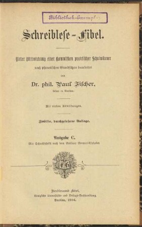 Schreiblese-Fibel