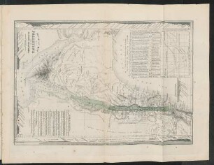 Karte: Physical map of Palestine and the Adjacent Countries