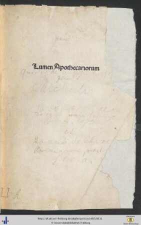 Lumen apothecariorum
