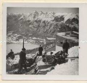 Garmisch-Partenkirchen, Sonne über dem Wank, Olympia 1936