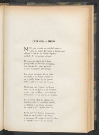 Leyendo a Hugo