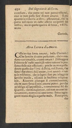 Altra Lettera d' Amore.