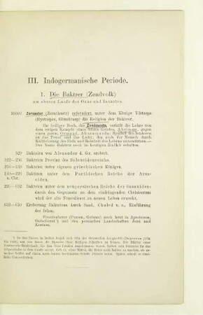 III. Indogermanische Periode