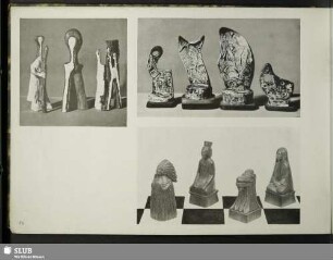 [USA, 20. Jahrhundert, König, Dame, Turm, Läufer, aus dem Figurensatz «Montezuma gegen Cortez» · Holz]