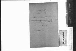 Stellen und Personal (1900-1912)