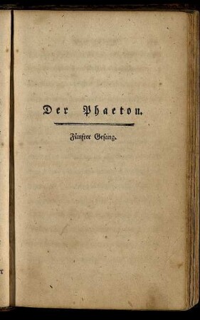 Fünfter Gesang.