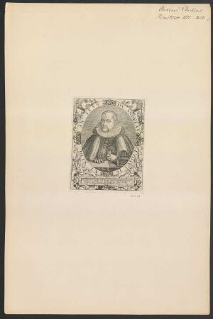 [Bildnis Andreas Cludius]