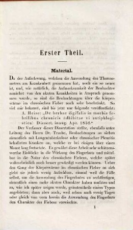 Beobachtungen über die Körperwärme in chronischen fieberhaften Krankheiten : mit 2 lithograph. Tafeln