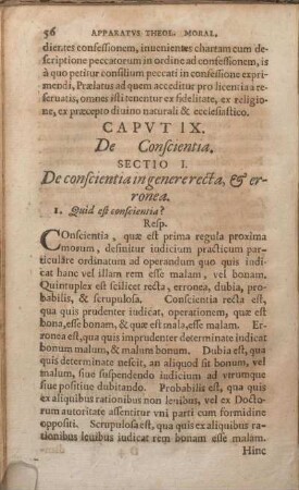 Caput IX. De Conscientia.