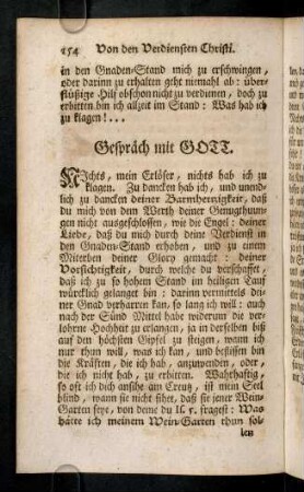 154-157, Gespraech mit Gott; Uberlegung