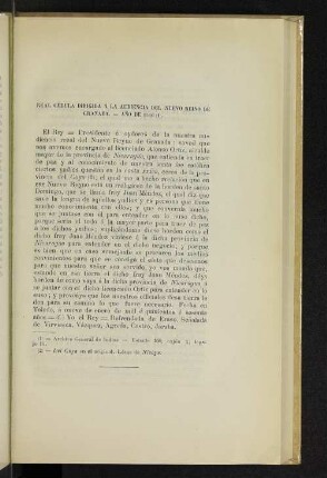 Real cédula dirigida á la audiencia del Nuevo Reino de Granada. - Año de 1560 (1).