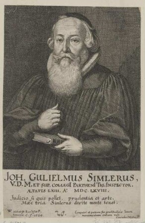 Bildnis des Joh. Guilielmus Simlerus