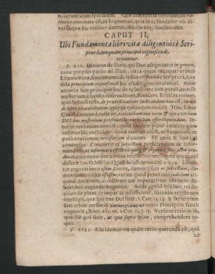 Caput II. Ubi Fundamenta libri vitae diligentius e Scriptura, tanquam principio cognoscendi eruuntur.