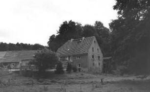 Kubschütz-Blösa. Ehem. Mittelmühle vom Albrechtsbach aus
