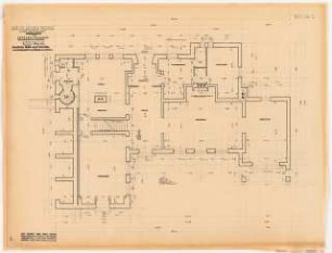 Wohnhaus Dr. Werner, Stuttgart: Grundriss EG 1:50