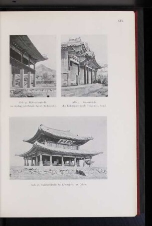 Abb. 35. Seitenansicht des Kriegsgottempels Tong-myo, Seoul.