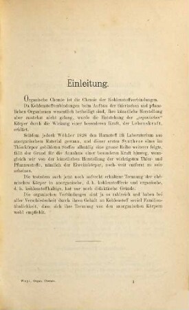 Lehrbuch der organischen Chemie für Mediciner : Mit 11 Holzschnitten