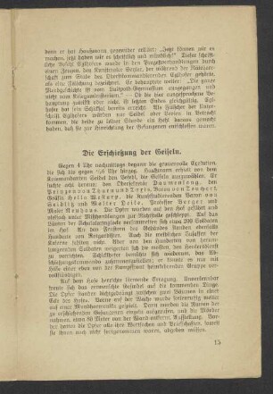 Die Erschießung der Geiseln