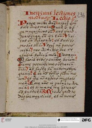 Lectiones mortuorum